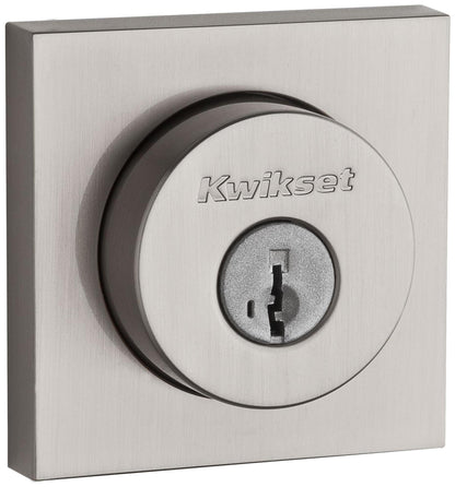 Kwikset 159Sqt-S.Strkp Halifax Double Cylinder Keyed Entry Deadbolt