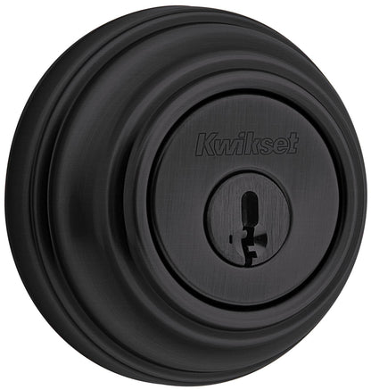 Kwikset 985-S.Strkp 980 Double Cylinder Keyed Entry Deadbolt - Black