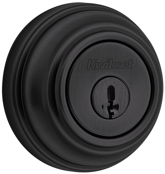 Kwikset 985-S.Strkp 980 Double Cylinder Keyed Entry Deadbolt - Black