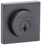 Kwikset 159 Series Matte Black Double Cylinder Square Deadbolt Featuring SmartKey