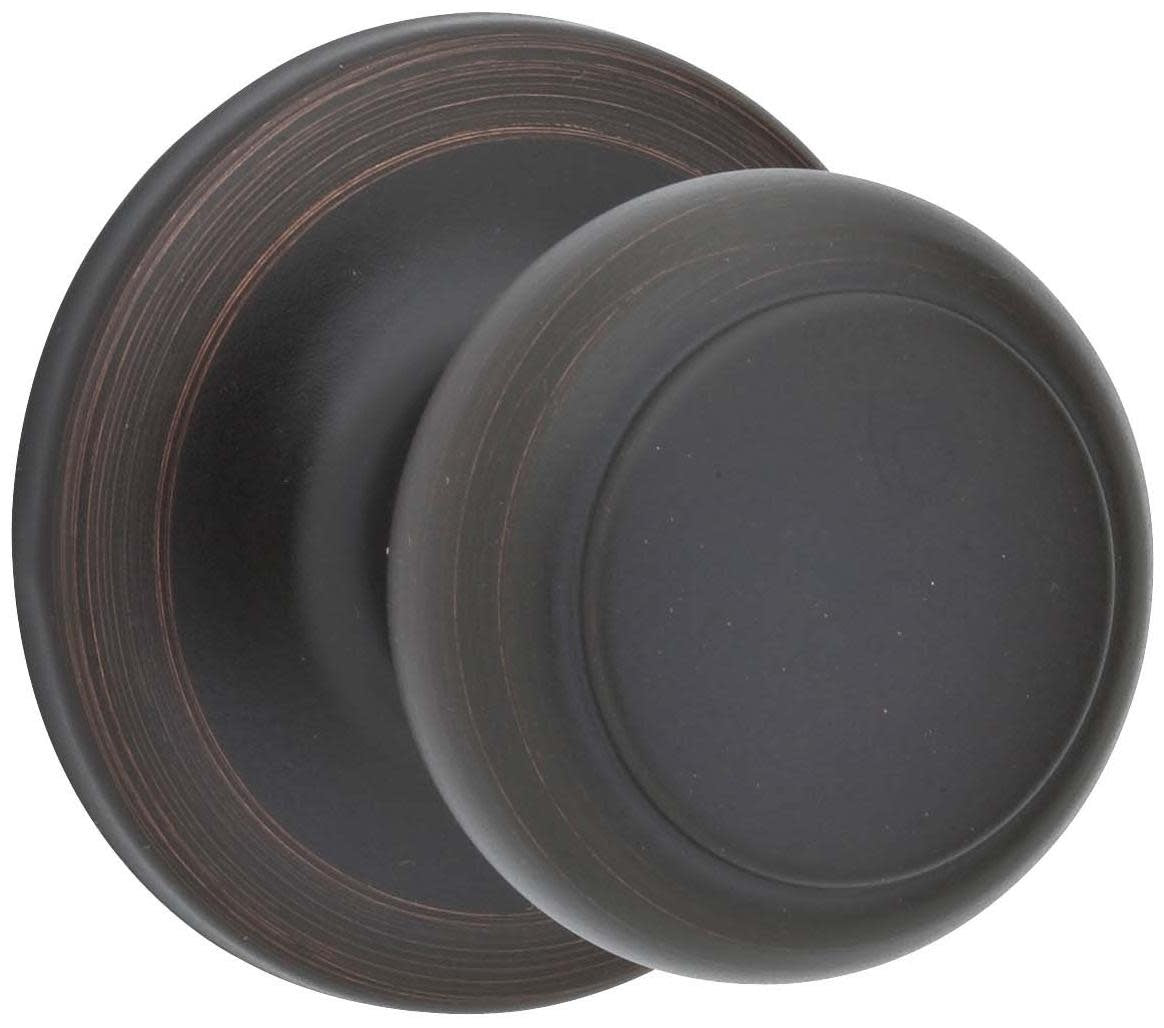 Kwikset 966CV.UNIV Cove Knob Single Cylinder Interior Pack with Round Rose for Handlesets - Venetian Bronze