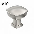 10 Amerock BP11287 Stature 1-1/4 Inch Square Cabinet Knob Polished Nickel Cabinet Hardware Knobs Square - *Tools