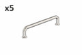 5 x Factor 5-1/16 in. (128 Mm) Modern Polished Nickel Arch Cabinet Pull