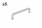 5 x Factor 5-1/16 in. (128 Mm) Modern Polished Nickel Arch Cabinet Pull