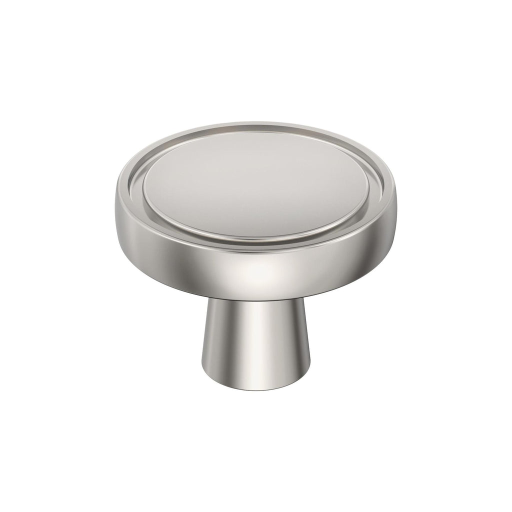 Amerock BP36857-D Destine 1-3/8 Inch Mushroom Cabinet Knob Polished Nickel