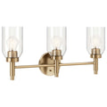 Kichler Madden 3-Light Bathroom Vanity Light, Champagne Bronze
