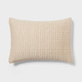 King TENCEL® Quilt Sham Khaki - Threshold™: OEKO-TEX Certified Cooling Woven Lyocell Machine Washable - *Bedding