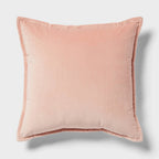 Velvet Reverse Oblong Dec Pillow Light Terracotta - Threshold - *Home Decor & Curtains