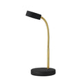 Hampton Bay 15 in. Matte Black LED Lamp with Adjustable Lamp Head