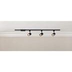 4 Ft. Black Integrated LED Linear Track Lighting Kit with Cylinder Heads 3-Light - *Lighting & Electrical