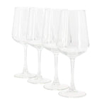 4 x Belinni 4 Piece 15.4 Ounce Classic Wine Glass Set