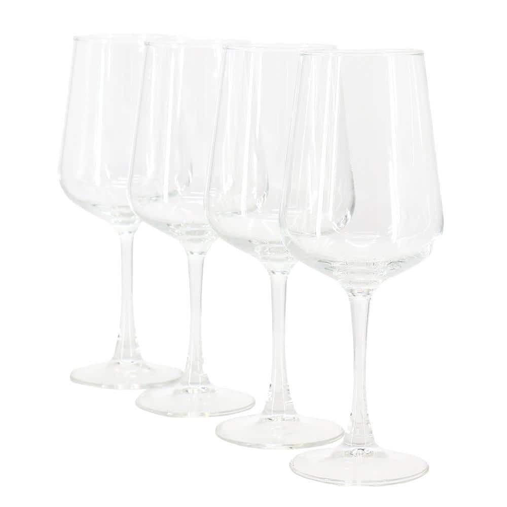 4 x Belinni 4 Piece 15.4 Ounce Classic Wine Glass Set