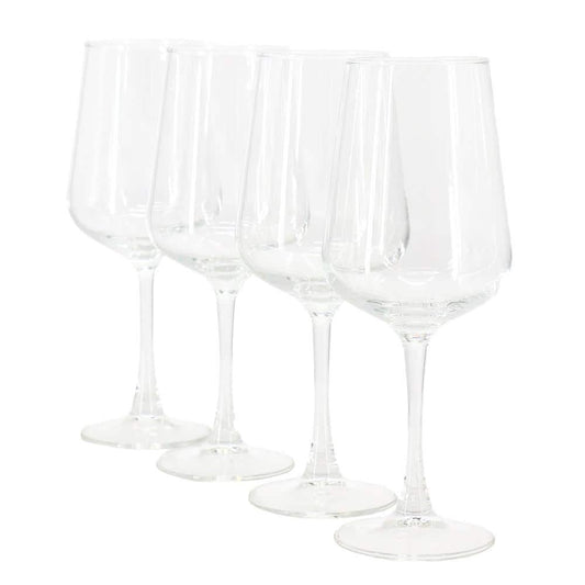 4 x Belinni 4 Piece 15.4 Ounce Classic Wine Glass Set