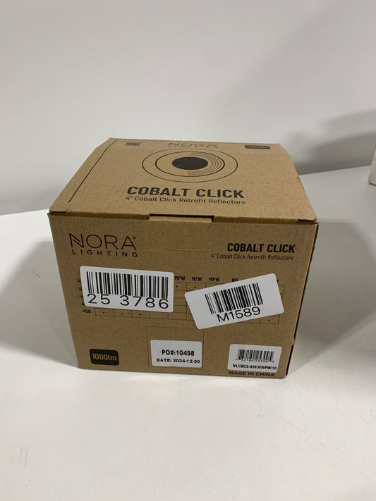 Nora Lighting Cobalt 4 Inch Square Regressed LED Retrofit Trim - Color: White - NLCBC2-45630MPW/10