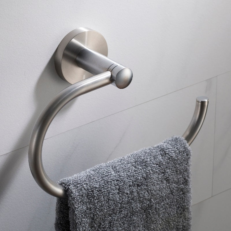 KRAUS Elie Bathroom Towel Ring, Brushed Nickel Finish, KEA-18825BN