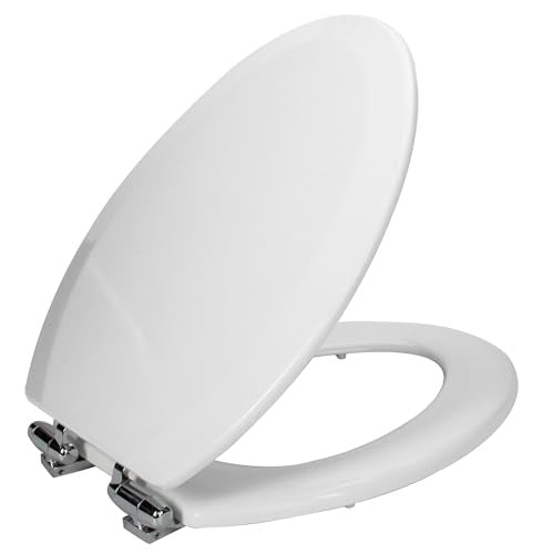 Dalton Elongated Toilet Seat Close Front Toilet Seat in White - *Plumbing