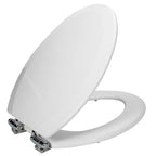 Dalton Elongated Toilet Seat Close Front Toilet Seat in White - *Plumbing