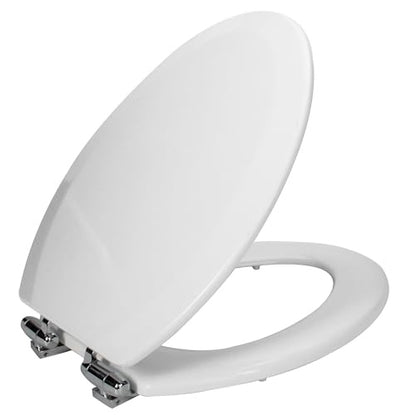 Dalton Elongated Toilet Seat Close Front Toilet Seat in White