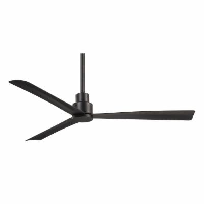 Minka-Aire F787-CL Simple 52 Inch Outdoor 3 Blade Ceiling Fan with DC Motor in Coal Finish