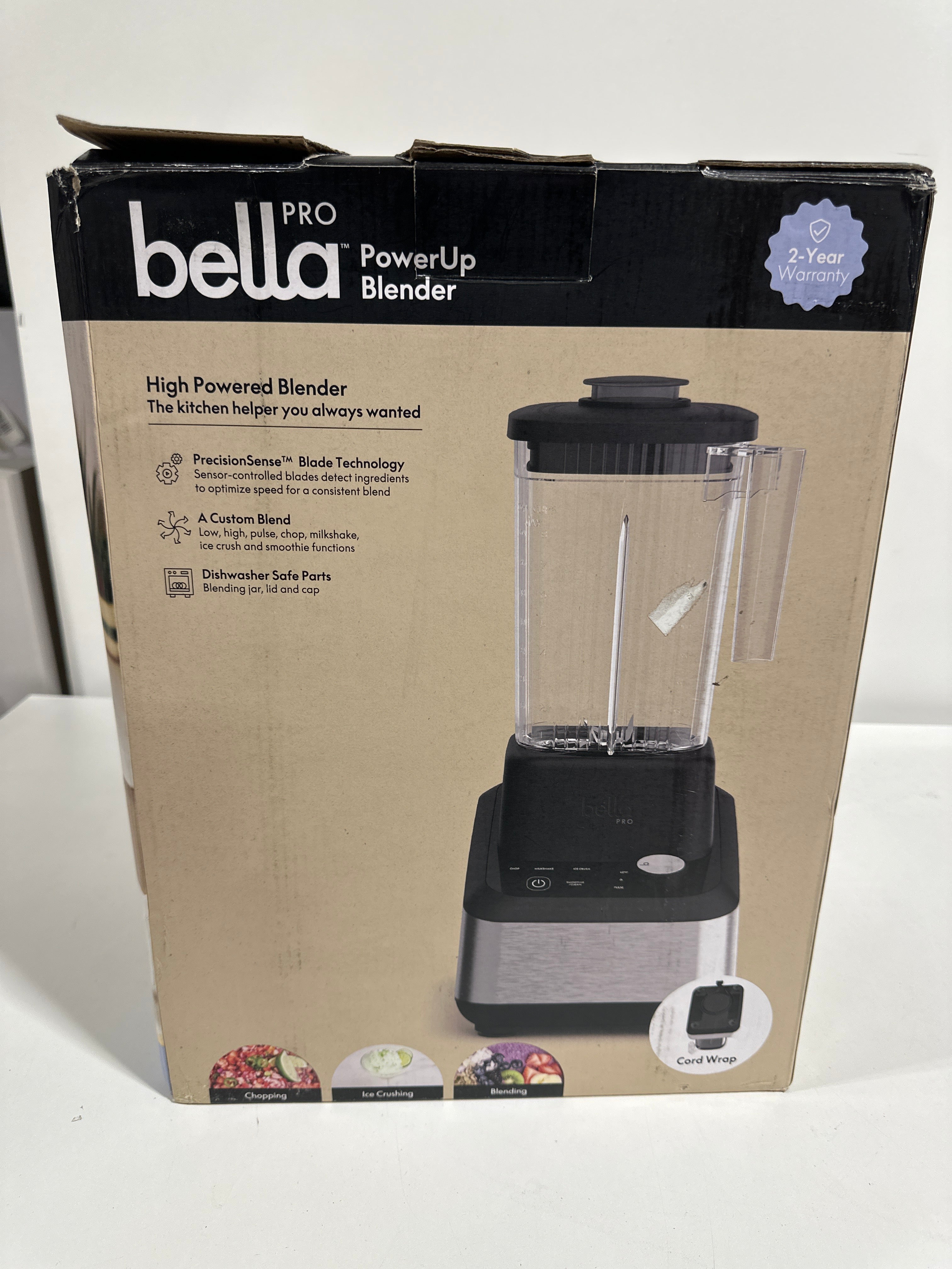 Bella PRO - PowerUp High Powered Blender - Stainless Steel - *Kitchen Appliances