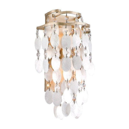 Corbett 109-11 Dolce Wall Sconce, 2-Light, Champagne Leaf