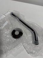 Hansgrohe 04186 IBox Standard 9" Shower Arm with Escutcheon Plate and 1/2" Male Inlet Chrome