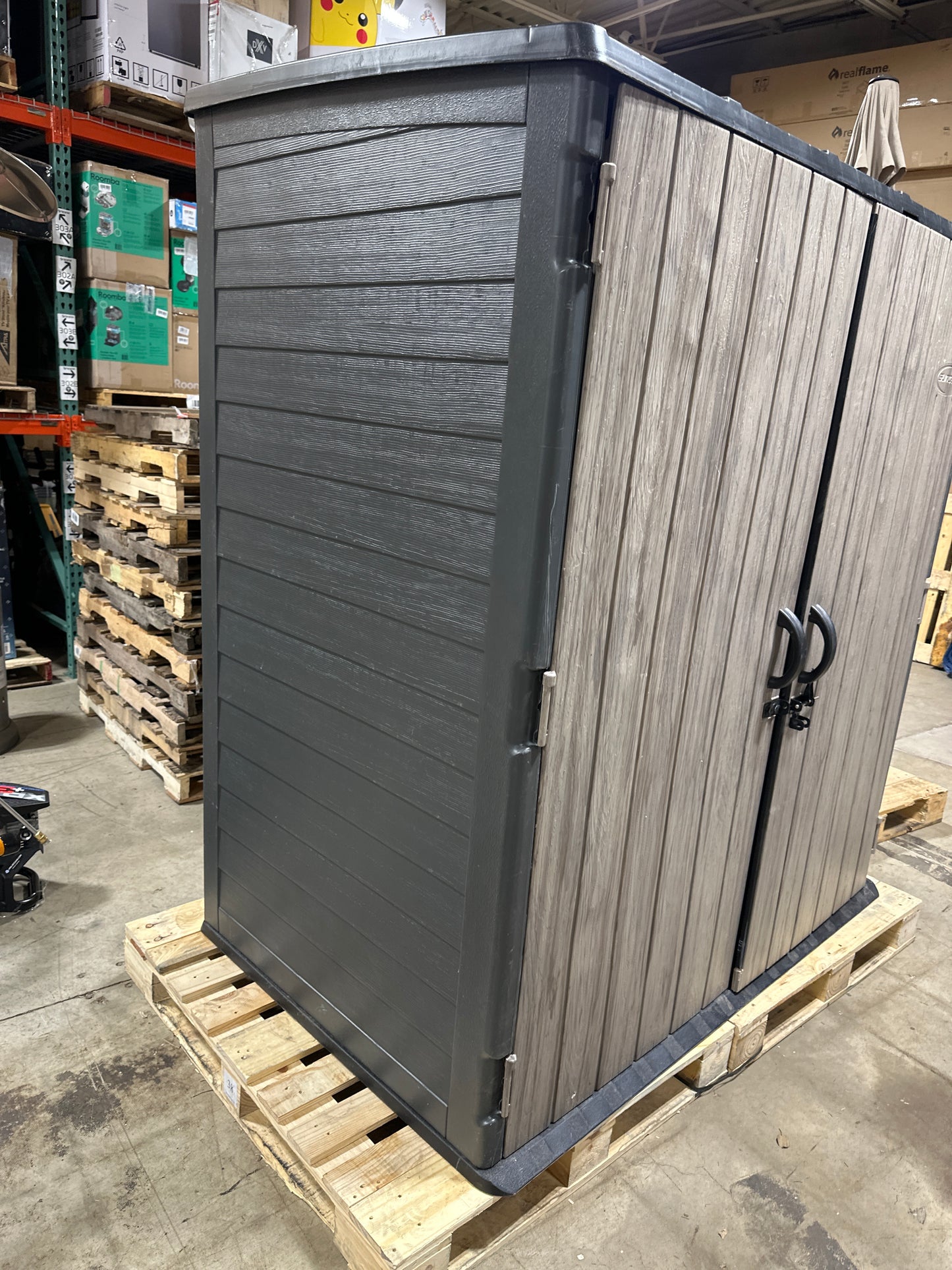 Used Suncast 6' x 4' Vertical Shed Brown