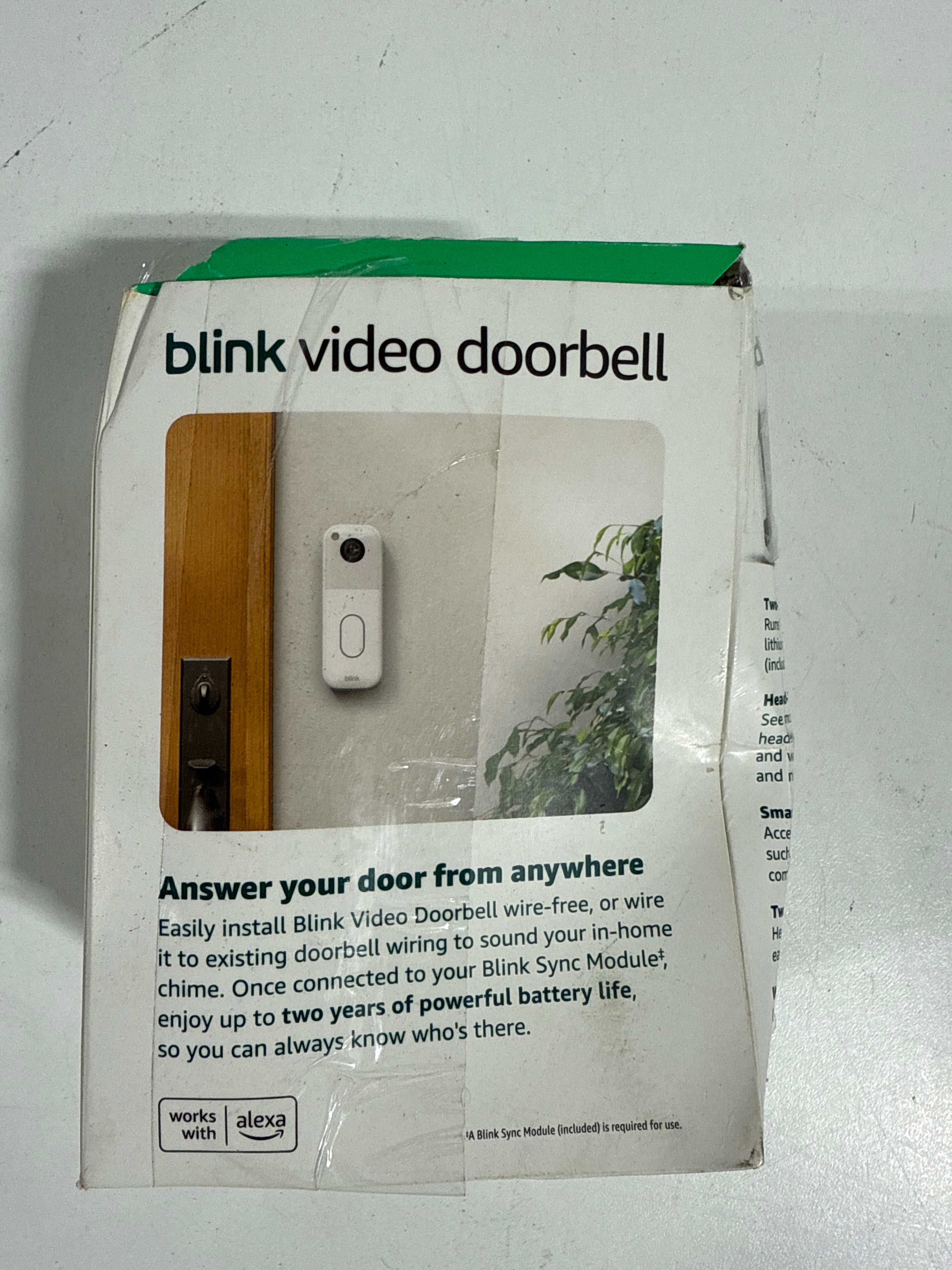 Blink HD Security Camera System with Two-Year Battery and Sync Module Core White - *Smart Home