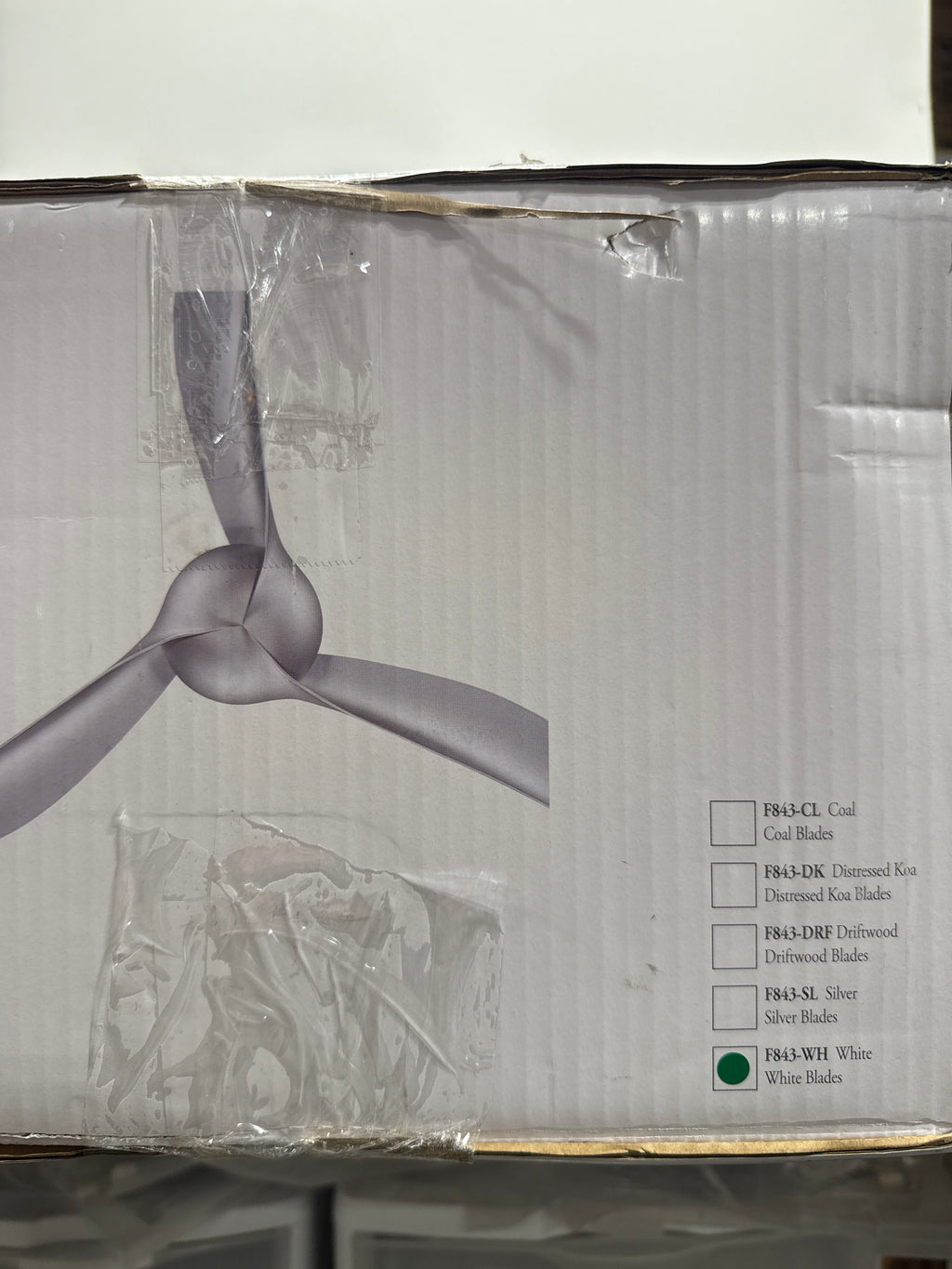 Minka Aire Wave 52 Inch Ceiling Fan Wave - F843-WH - Modern Contemporary