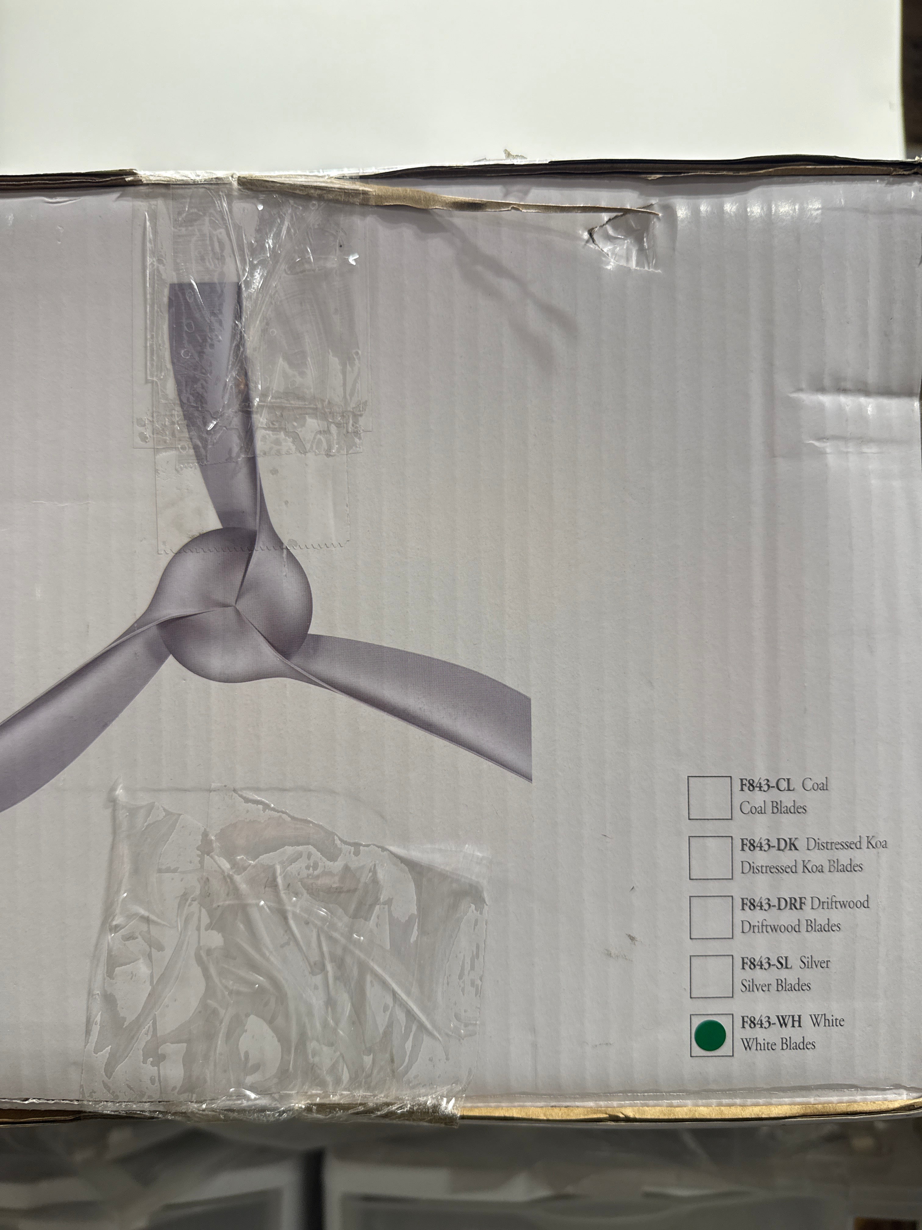 Minka Aire Wave 52 Inch Ceiling Fan Wave - F843-WH - Modern Contemporary