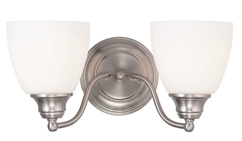 Livex Lighting Somerville 2 Bath Light in Brushed Nickel