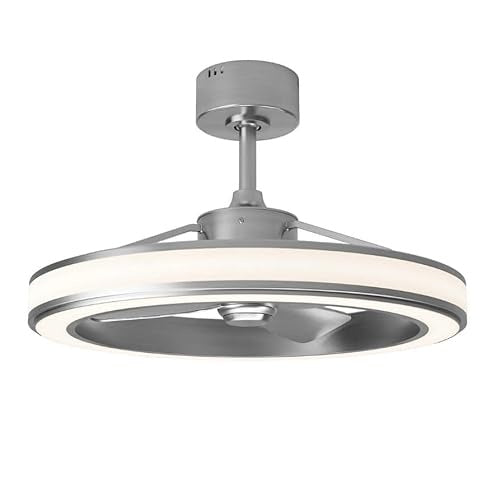 artika Edwin 25"" LED Chandelier Ceiling Fan, Silver