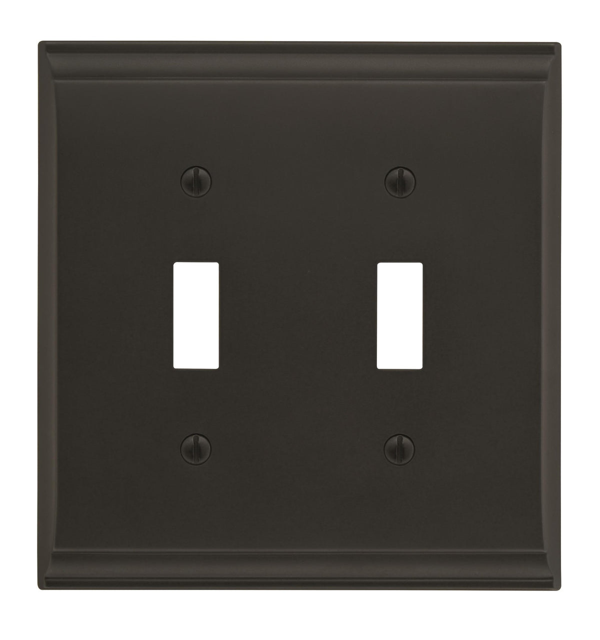 Amerock BP36501 Candler Double Switch Outlet Wall Plate Black Bronze Wall Controls Wall Plates Switch Plates