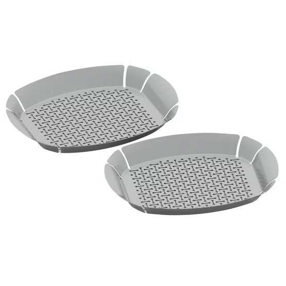 2 x Linkfair Stainless Steel BBQ Baskets,