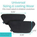 Vive Fleece Crutch Pads (2 Pieces) - Padding for Underarm Armpits (Hand Grips Not Included) - *Health & Beauty