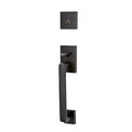 Emtek Flat Black Handleset 4820HLOUS19RH