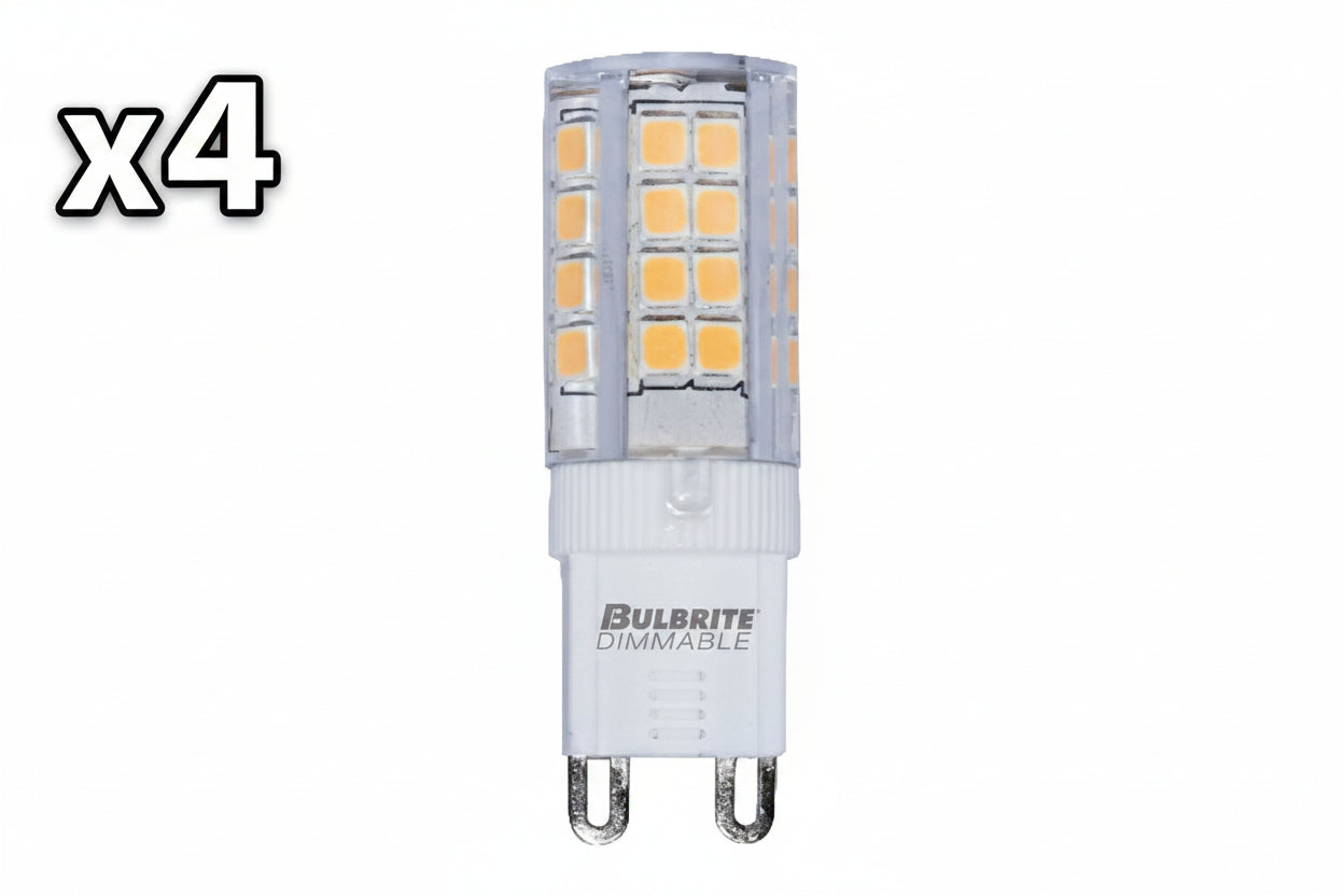 4 x Bulbrite 4.5W 120V T4 G9 LED Clear Bulb