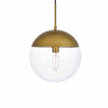 Elegant Lighting LD6039 Eclipse 12" Wide Pendant Brass Indoor Lighting Pendants