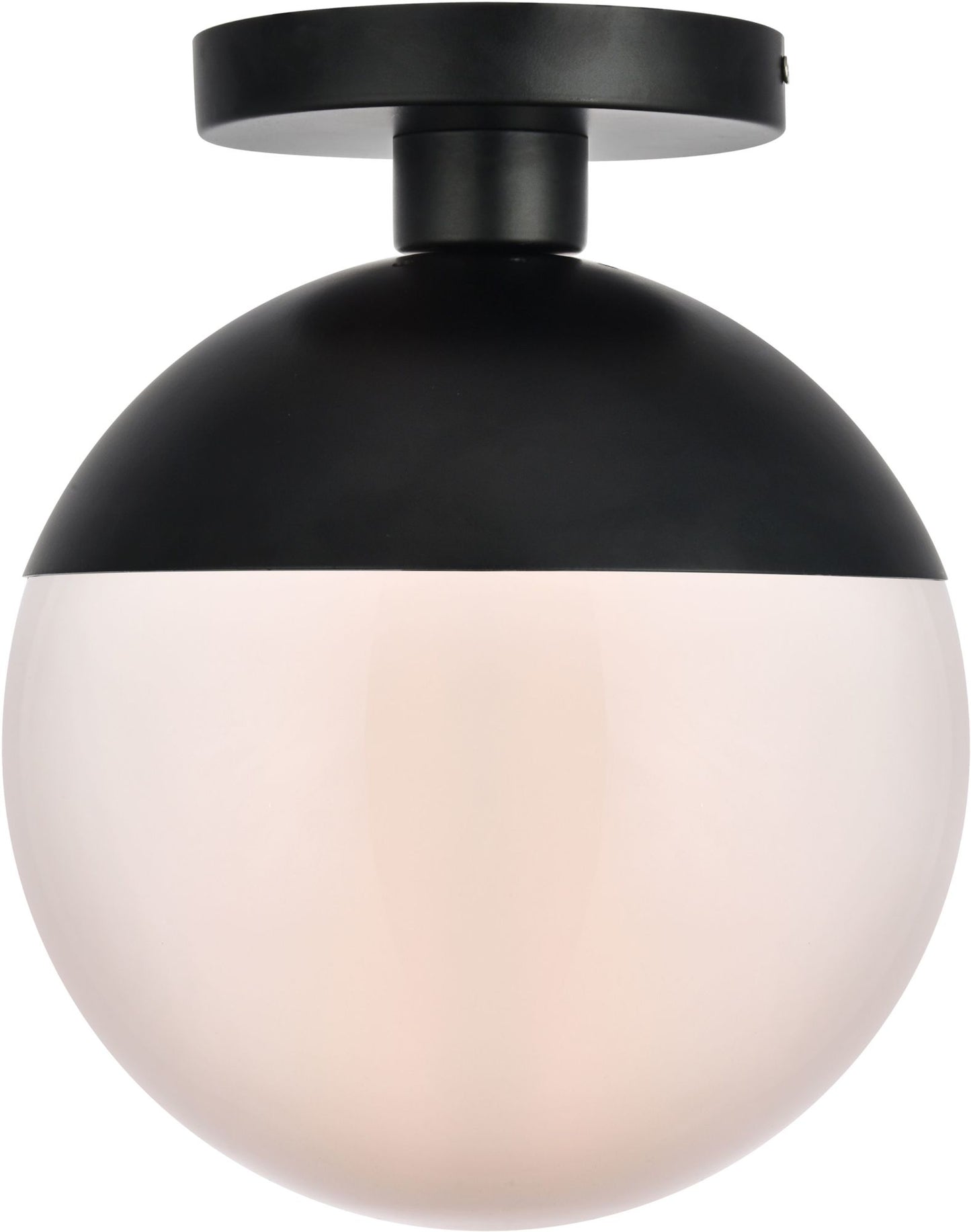 Elegant Lighting LD6066 Eclipse Single Light 10" Wide Semi-Flush Globe