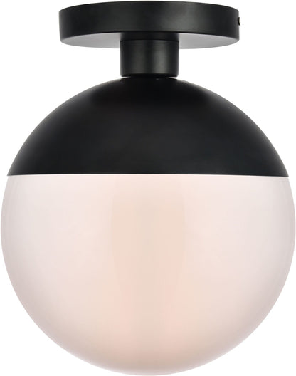 Elegant Lighting LD6066 Eclipse Single Light 10" Wide Semi-Flush Globe