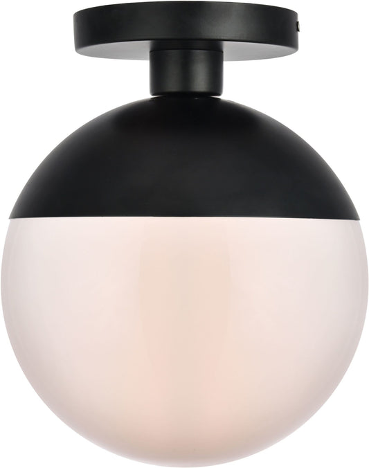 Elegant Lighting LD6066 Eclipse Single Light 10" Wide Semi-Flush Globe
