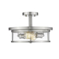 Z-Lite Savannah 13 Inch 2 Light Semi Flush Mount Savannah - 462SF14-BN - Transitional