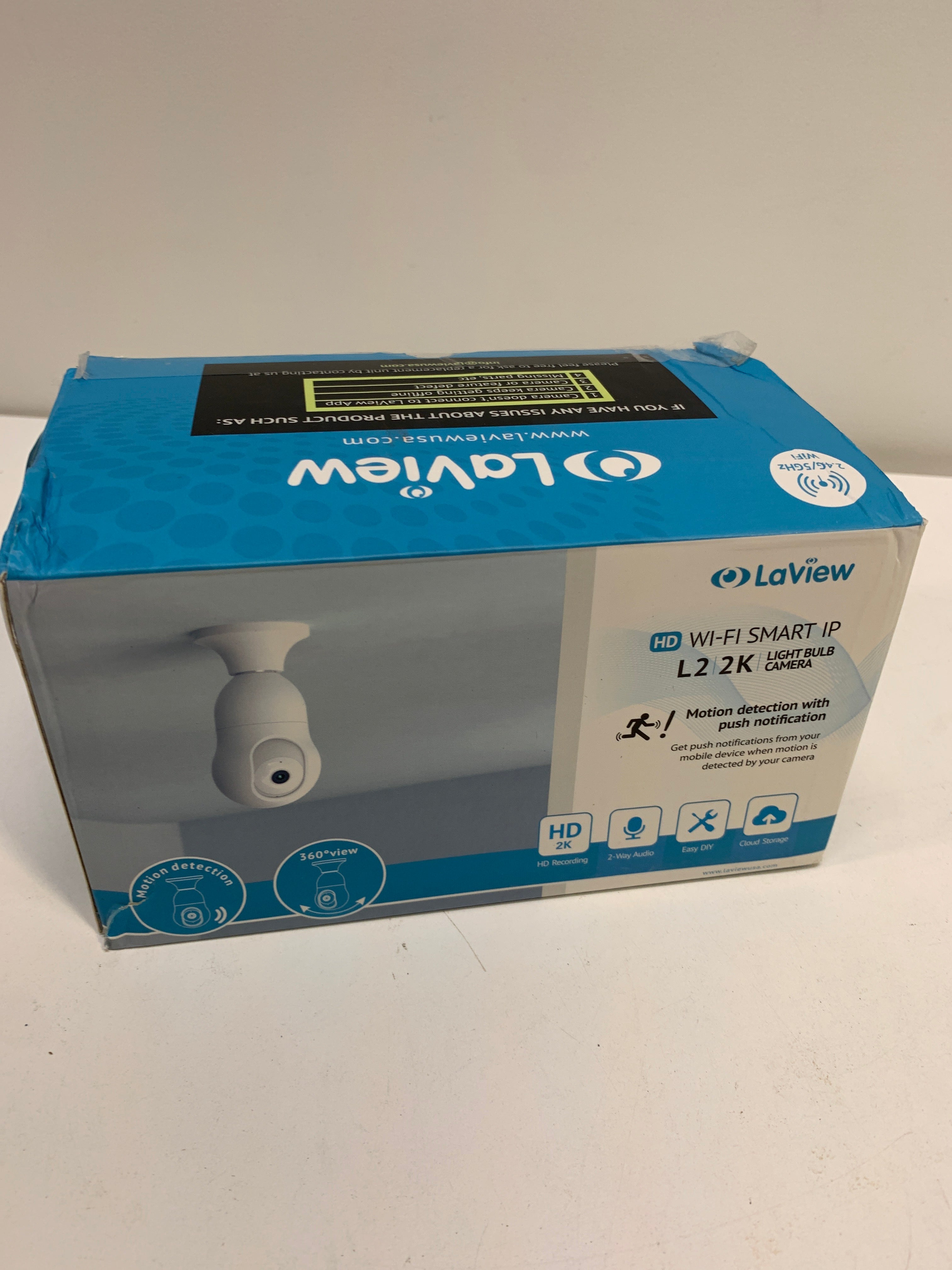 LaView 4MP Bulb Security Camera 5G& 2.4GHz WiFi - *Smart Home
