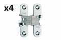 4 x SOSS 2084 5/8 X 2-3/4 Medium Duty Invisible Hinge for 1 Doors Satin Brass Finish