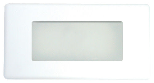 ELCO Lighting ELST11W Open Faceplate Step Light Cover White