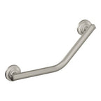 Home Care 16 in. X 1-1/4 in. Designer Angled Grab Bar with SecureMount in Brushed Nickel