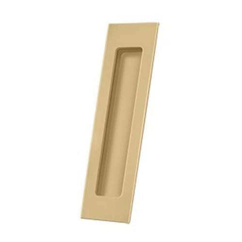 Deltana FP7178U4 Flush Pull; Rectangular; Solid Brass; 7" x 1-7/8" x 3/8"; Brushed Brass Finish