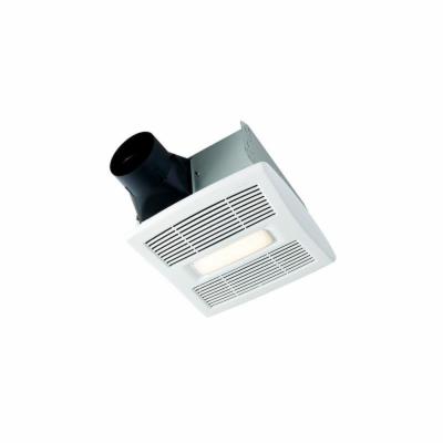 Broan-Nutone AE80SL 80 CFM 0.8 Sones in-Vent Series Humidity Sensing Bathroom Exhaust Fan with LED Light