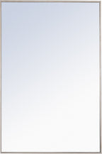 Elegant Decor Monet 42’’ x 28’’ Rectangle Metal Frame Mirror in Silver - *Home Decor & Curtains