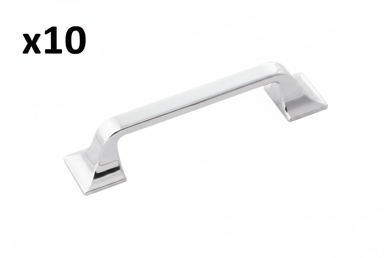 10 x Hickory Hardware H076701-CH 96 Mm Center to Center Forge Pull Chrome